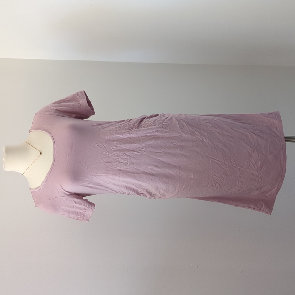 NWT Lavender / Light Purple, Scoop Neck, Jersey Maternity Dress